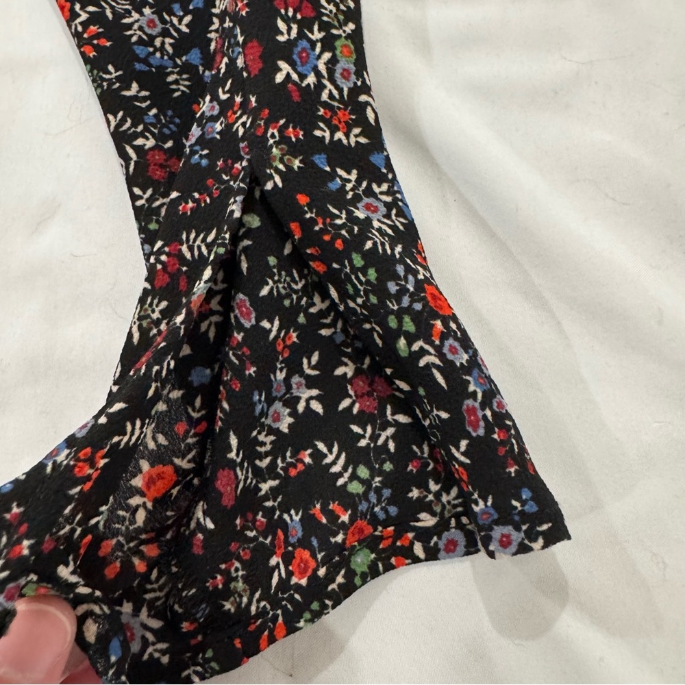 TOPSHOP Mix & Match Floral Spot Wrap Dress | Size 0 - Picture 8 of 9